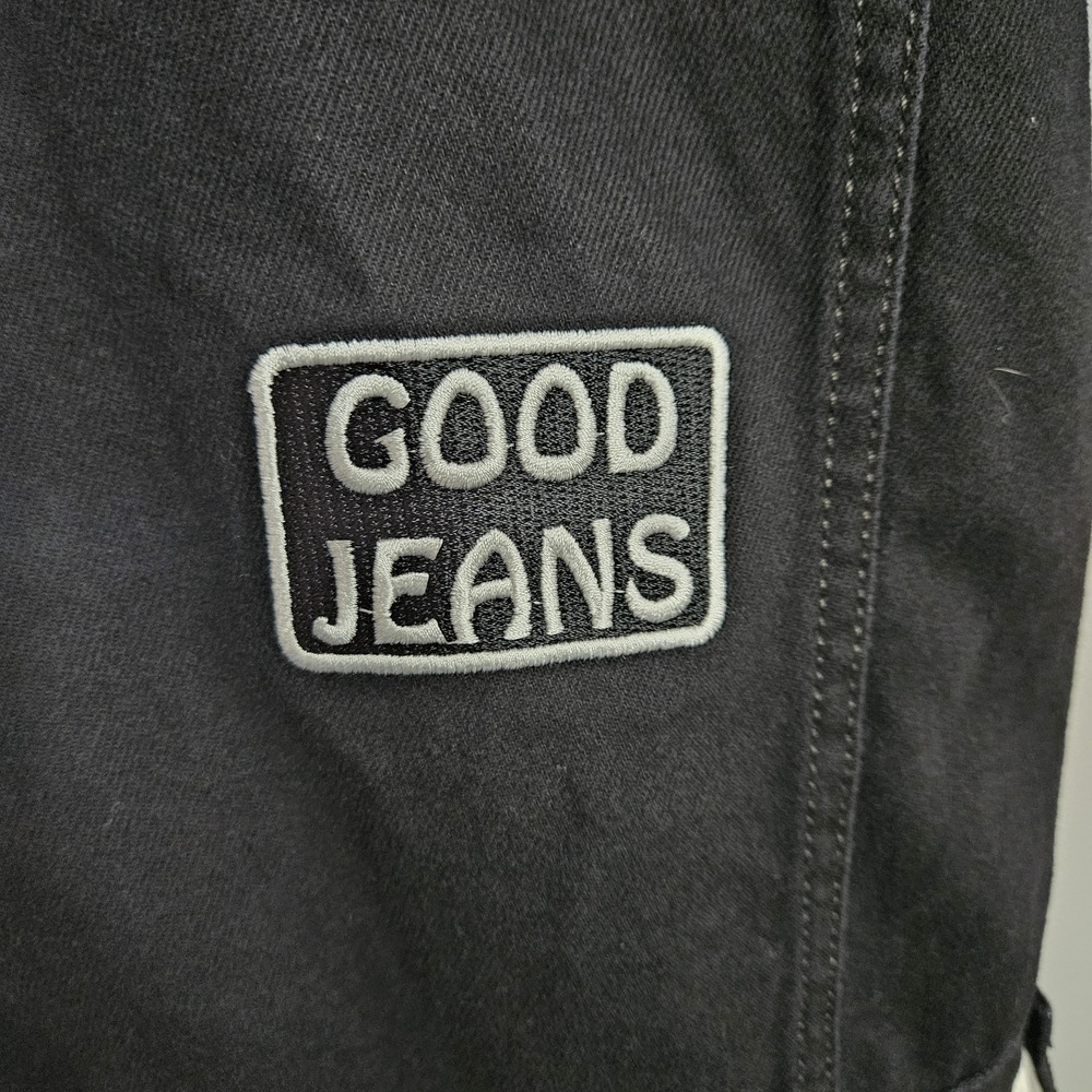 Levi Kids Denim Jacket Small 8/10 Patches Good Jeans Day Job Give Earth A Chance - Picture 7 of 15